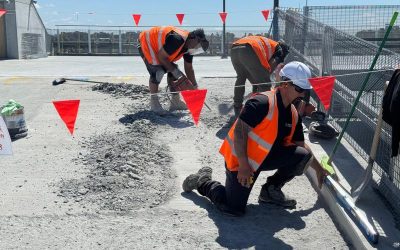 Mastering the Ramp: Flawless Concrete Masters Precision at Work in Commercial Spaces